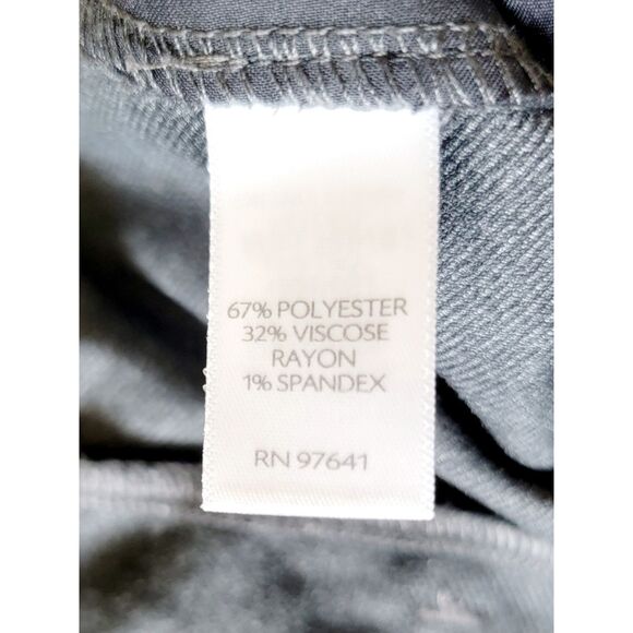 J. Jill 18 Wide Leg Crop‎ Pants Gray Lavarock Stretchy Zip Hook Pckts 1X NEW - Picture 7 of 7